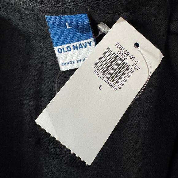 Old Navy Large Shift Mini Dress Gauzy V-Neck Ruffled Neck Flared Sleeves Pockets - Picture 6 of 8